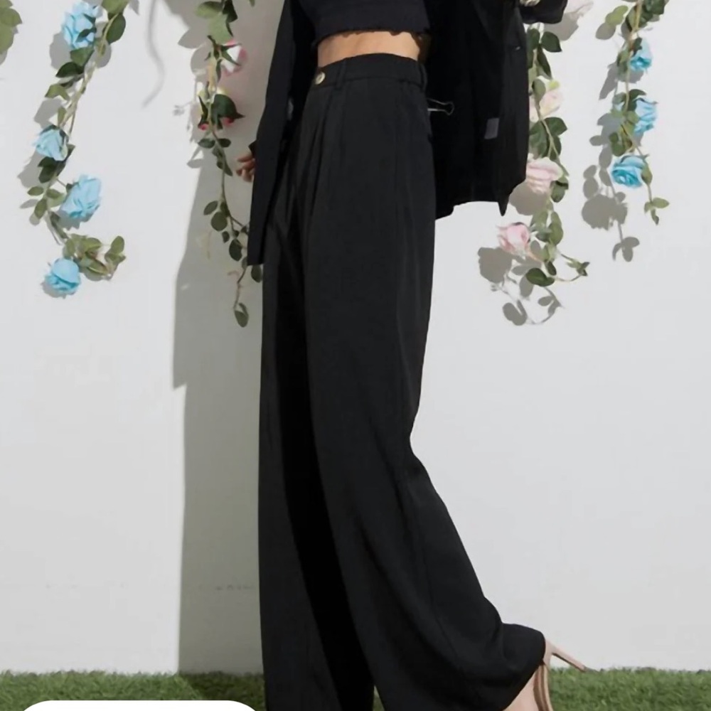 Elegant Aaron and Helena Elegant Black Women's Pants